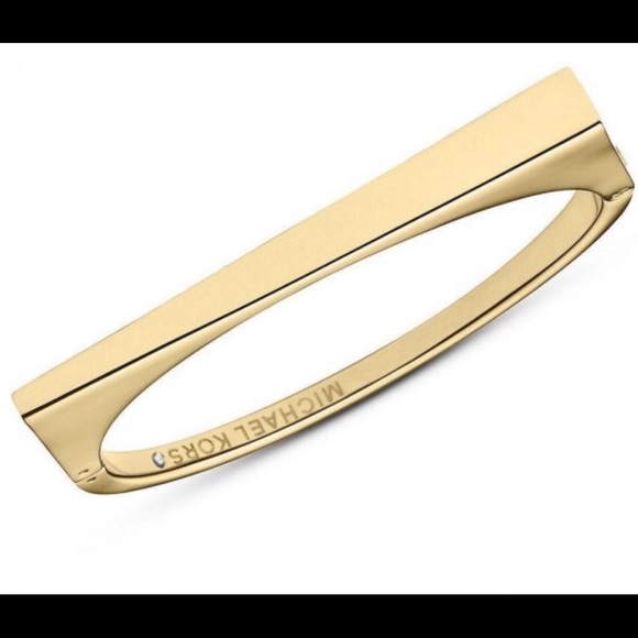 Michael KORS Bracelet Gold tone Asymmetrical Hinge - Picture 7 of 8